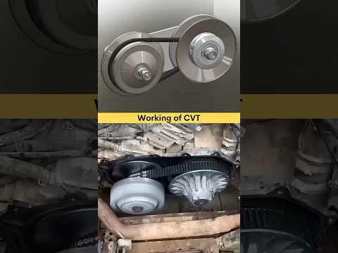 CVT Transmission- How does it work? 3D animation ✅