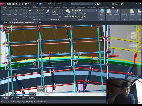 SPLITTER cantilever scaffold 3d drawing 09