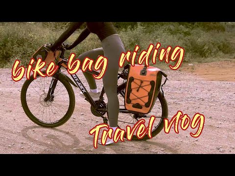 bike bag riding Travel vlog