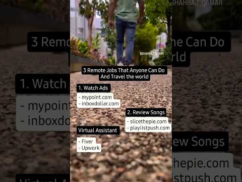 3 remote job that anyone can do #views #ytshort #chatgpt #shortsvideo #onlineearning #fyp #tiktok
