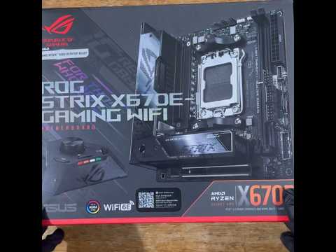 ROG STRIX X670E-GAMING WIFI MOTHERBOARD UNBOXING