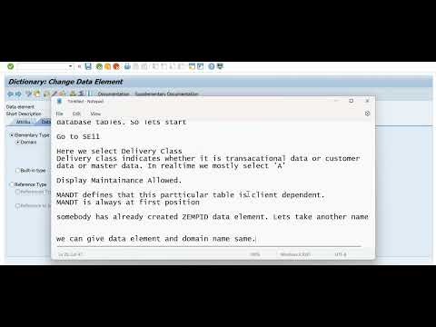 Realtime Custom Database Table Creation | Table Creation in SAP ABAP |