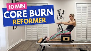 Pilates Reformer Core Focused Workout | 10 Minutes | All Levels | #235