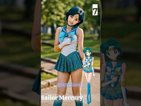 Sailor Mercury Comes to Life #livingcartoon #sailormercury #sailormoon