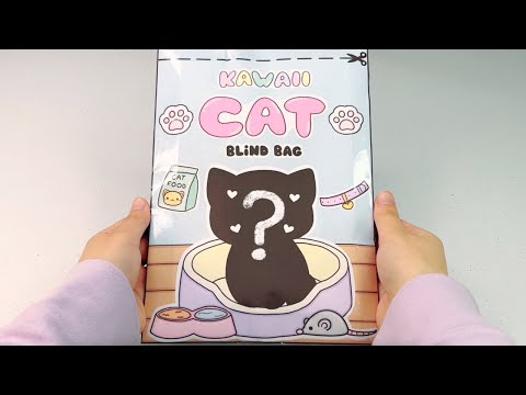 Kawaii Cat Blind Bag Paper DIY | ASMR