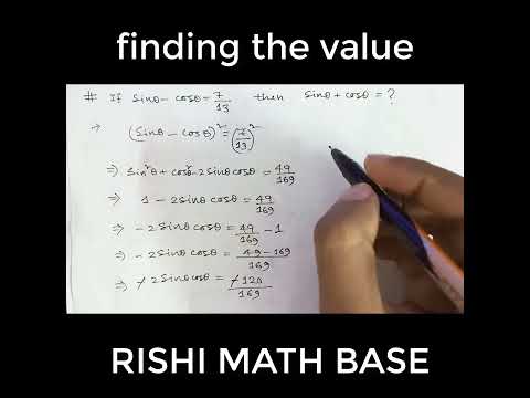 Trigonometry Basics: A Quick & Simple Solution, Rishi Math Base, 270725