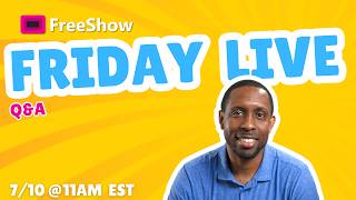 FreeShow Friday Q&A 7/10/26  #freeshowtutorial #presentationsoftware #obsstudio #propresenter