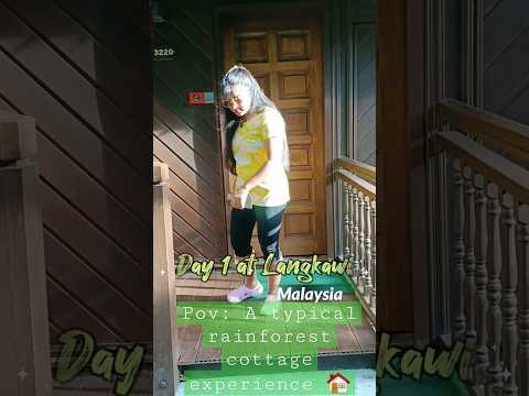 A typical rainforest cottage experience at Langkawi~ magical island in Malaysia🇲🇾#langkawi #malaysia