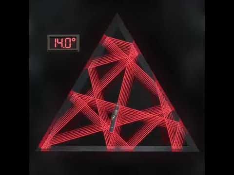 Bouncing a Laser 100 Times Inside a Triangle