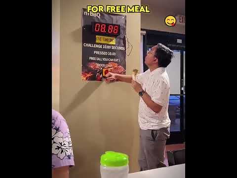 Stop the timer challenge for free food #shortvideo #food #challenge