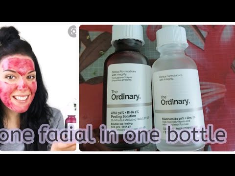 The ordinary products review/one facial in one bottle review/melasma and Acne treatment