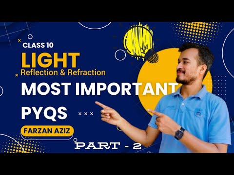 Class 10 Science | Light Reflection & Refraction PYQs MCQs 2026 part 2 Farzan Sir #Boards #cbse