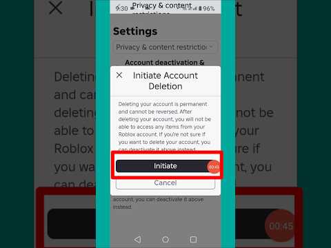 How To Permanently Delete Roblox Account #shorts #roblox #delete #account #viralvideo #viralshorts