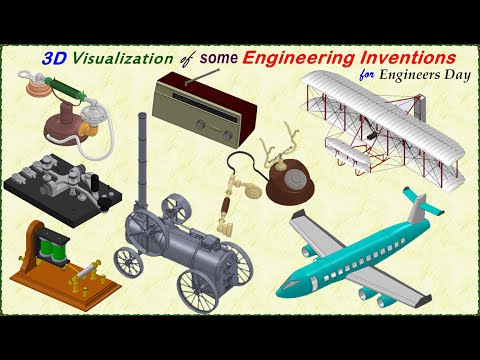 3D Visualization of some Great Engineering Inventions, #SolidWorks,#Creo,#Catia,#Solidedge,#design