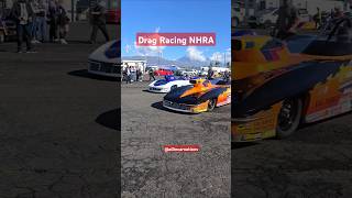 Drag cars entering #nhra #dragracing #dragstrip #automobile #car #cars #speed #winner  #exhaust #v8