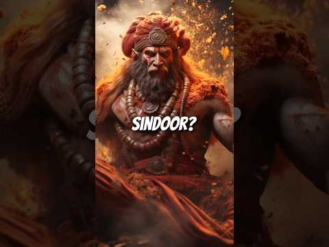 Why is Hanuman always covered in sindoor? #mythology #indianhistory #hanuman