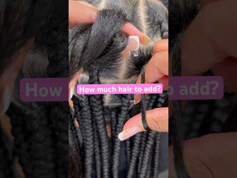 Add in hair based on the client’s density. #atlbraider #atl #braids #knotlessbraids