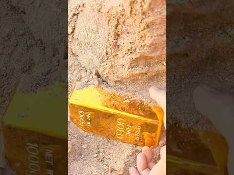 Gold Bar Found Mixed in Soil ❤️🎉👍  #jewelry #gold discovery #USA Target #lost gold