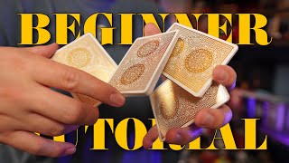 Beginner Card Shuffling Tutorial! (Easy Cardistry!) 