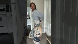 DIY Tapestry Jeans Transformation #tapestrypants #customjeans