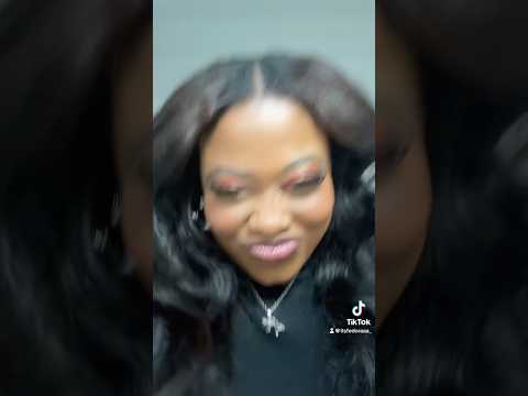 It looks nothing like that video but I tried guys lol #quickweave #hairtutorial #shorts