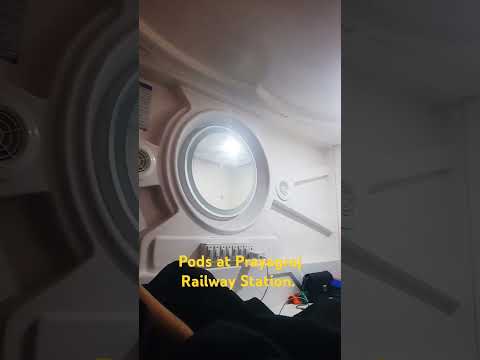 Pods at Prayagraj railway station. Very comfortable. #mahakumbh Jai Mahadev.