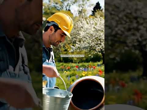 Springtime Mixing – Rural Cement ASMR with Concrete Mixer 🌸🔄