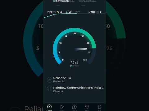 Jio 4G Speed Test Nearly Tower#viral#jio#jionetspeed#jiotower