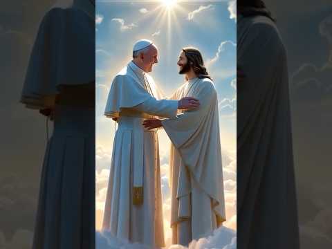 Jesus has welcomed Pope Francis into Heaven🙏✝️🙏✝️ #popeFrancis #jesus #god #amen #shorts #edit