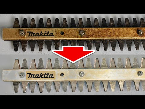 Cleaning dirty Makita Hedge Trimmers