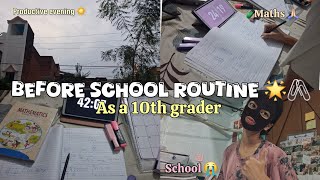 Before School routine as a 10th grader ☀️🖇💗 Evening to late night study 📖 😭 #latenightstudy 