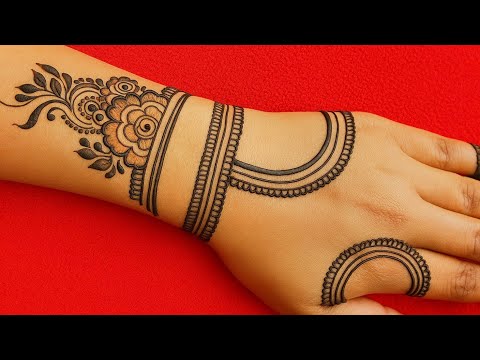 सिम्पल आसान मेंहदी डिजाइन |  Back hand mehndi design | Mehndi designs | mehandi ki dijain | mehendi