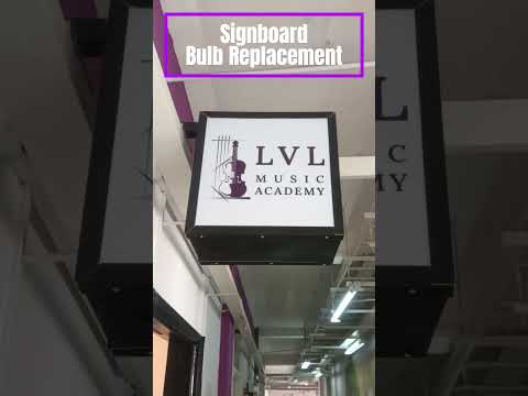 "Light Up Your Business Again! 💡✨ | Signboard Bulb Replacement by Superstar Handyman SG"