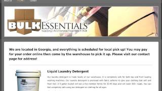 The Bulk Essentials Website (how to order bulk laundry detergent)