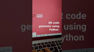 QR code generator using python #python #pythonprogramming #qrcode #scan