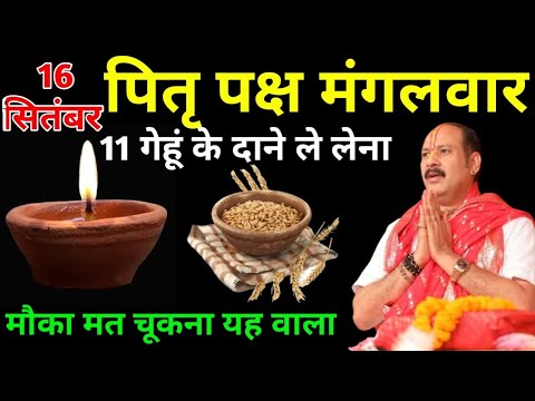 16 दिसंबर मंगलवार दशमी तिथि का खास उपाय | 11 गेहूं के दाने वाला उपाय | पंडित प्रदीप मिश्रा जी