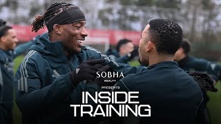 FINISHING WITH RICE, SAKA & GYOKERES 🎯 | Inside Training | Manchester United ready | Premier League
