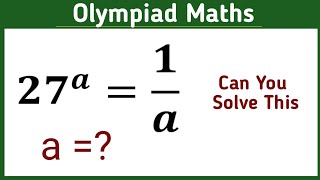 A nice exponent problem || olympiad mathematics||