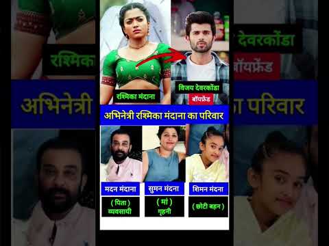 नेशनल क्रश रश्मिका मंधाना का पूरा परिवार ❤️👪👈 Rashmika Family #shorts #rashmika #southactress #film