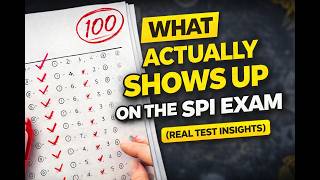 What Actually Shows Up on the SPI Exam (Based on Real Test-Takers)