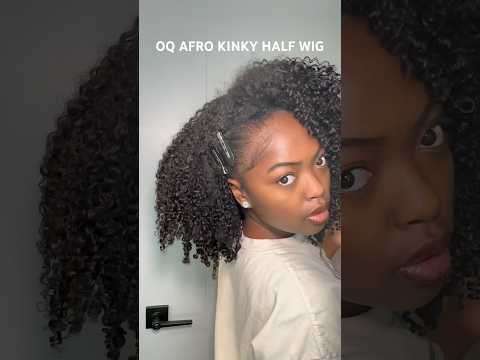OQ AFRO KINKY HALF WIG - Finger coil method
