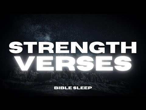 Bible Verses for Strength – Peaceful Reading with Rain & Soft Piano for Sleep