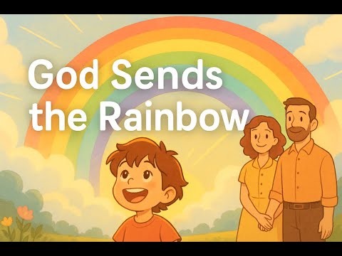 God Sends the Rainbow 🌈 | Christian Song for Kids About Faith & Hope