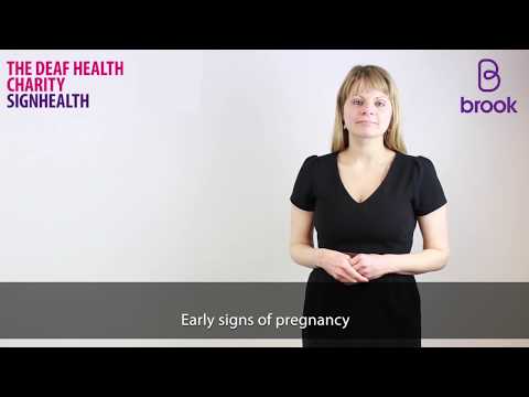 Early signs of pregnancy (British Sign Language)