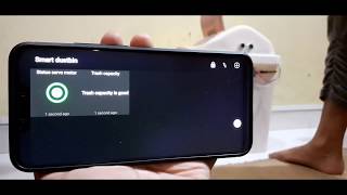 Smart dustbin monitor using dashboard and smartphone 2019