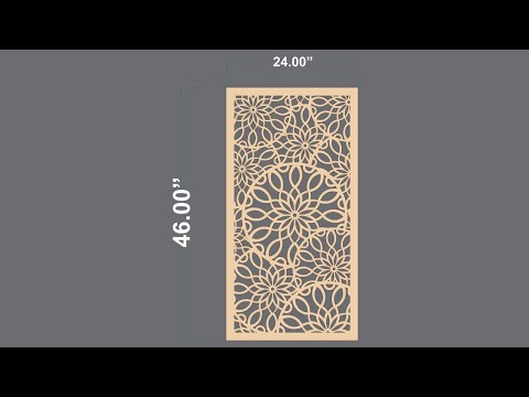 Round flower cutting design | How to make cutting design | CNC 2d design