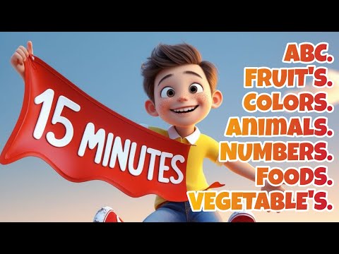 ABC | LEARNING NUMBER | LEARN VEGETABLES AND FRUITS | ABC WITH ANIMALS | ABC WITH FRUIT'S | COLOURS