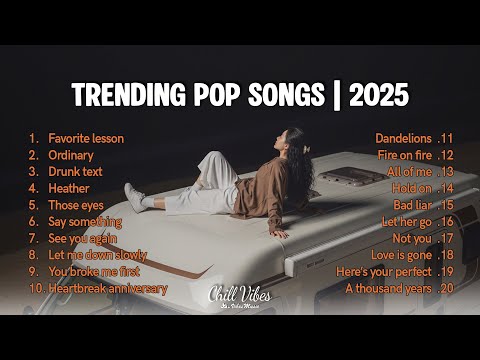 Trending Pop Songs 2025 💞🎵|| Acoustic Relax and Chill 💞🎵| Favorite Lesson, Ordinary, Drunk Text