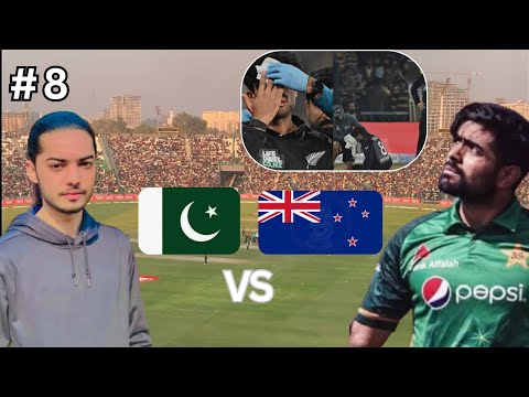 I meet babar azam 🇵🇰|| rachin ravindra hit on the head by the ball 🤯||watched pak 🇵🇰vs new zeland 🇳🇿