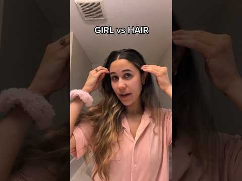 The weekly struggle 😂 #girlvshair #hairprobs #thestruggle #dirtyhair #washday #girlstruggles #hair